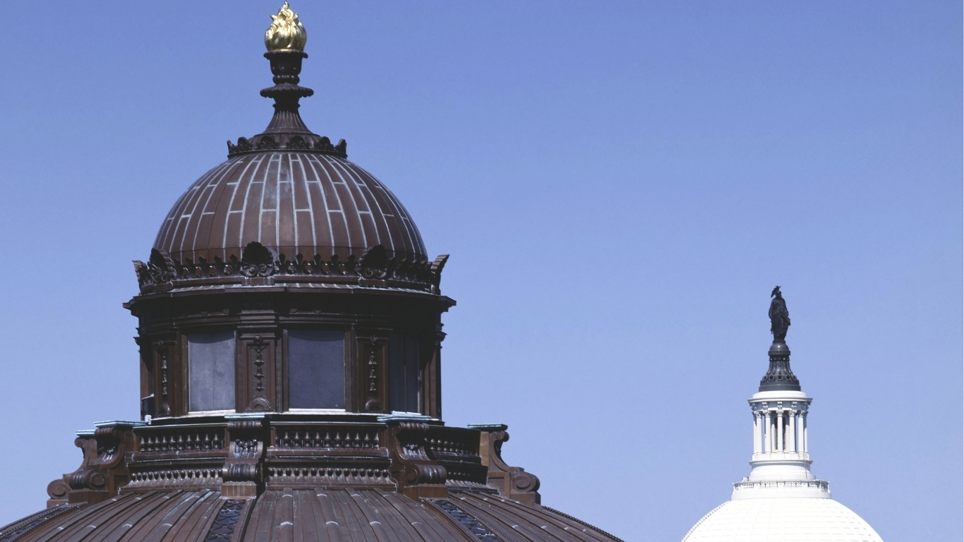 Dome of the Thomas Jefferson Building, Library of Congress, Washington, D.C.